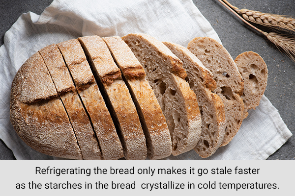 bread and baked goods should not be refrigerated