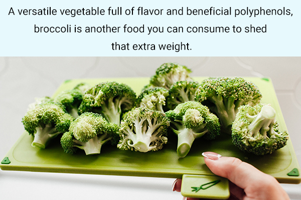 broccoli can be consumed and helps burn belly fat faster