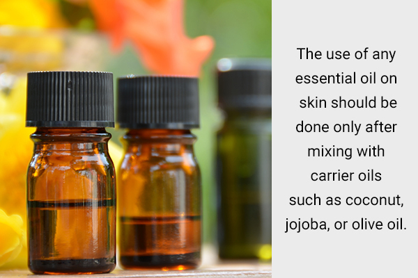 can we use chamomile, peppermint, or lemongrass essential oil directly?