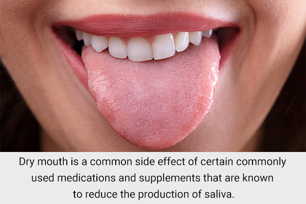 causes of dry mouth (xerostomia)
