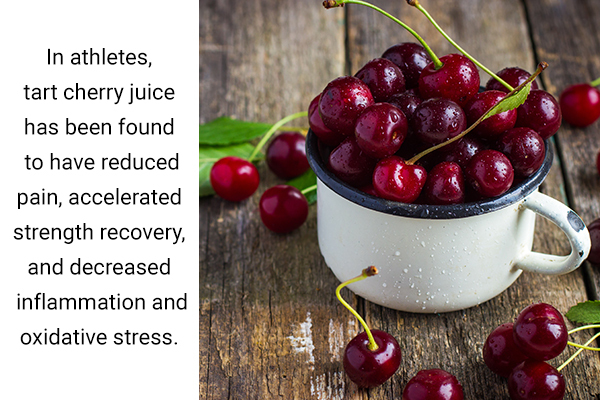 consuming cherries can help relax your tense muscles