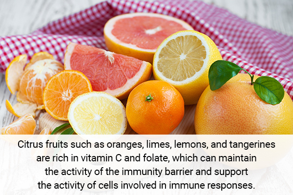 eating citrus fruits can help boost your immunity