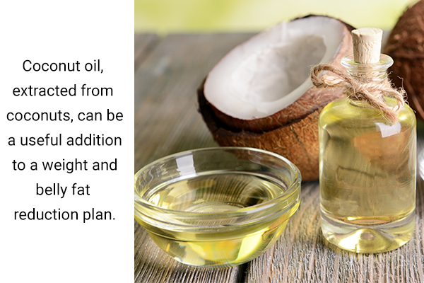 coconut oil works wonder in reducing belly fat