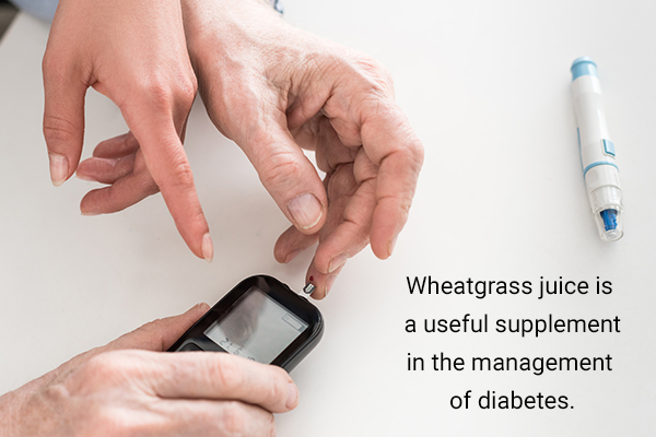 wheatgrass juice can help manage blood sugar levels and diabetes