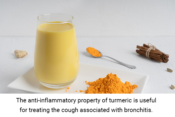 drinking turmeric milk can help provide relief from bronchitis