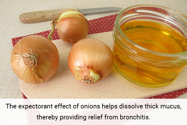 consuming onions can help expel mucus and relieve bronchitis
