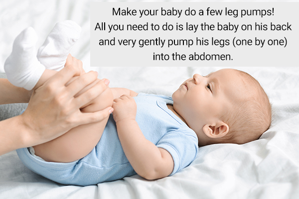 light exercises can help relieve trapped gas and colic discomfort in babies