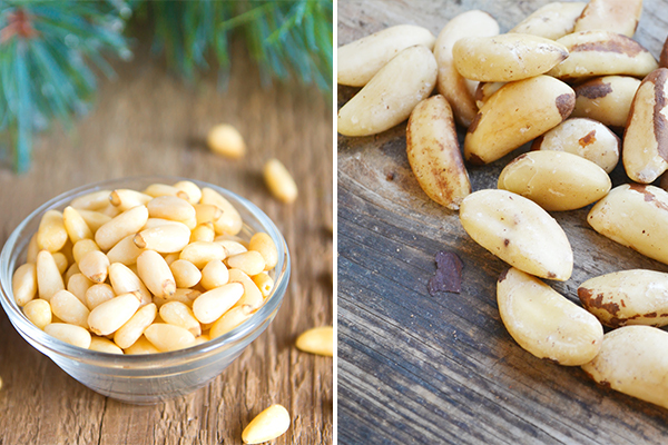 brazil nuts and pine nuts are beneficial for your health