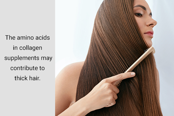 how does collagen help contribute to thick hair?