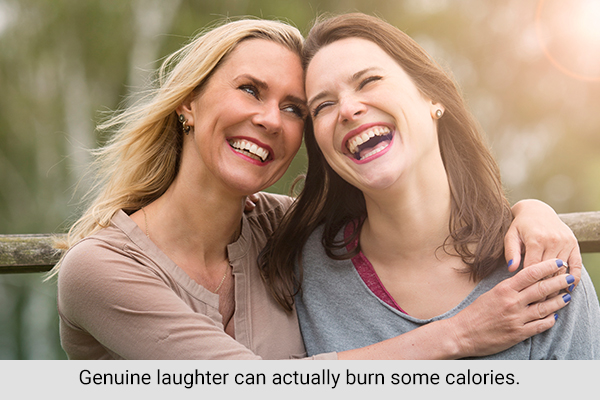 regular laughing sessions can help you burn some calories