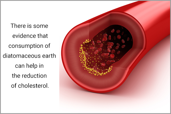 consumption of diatomaceous earth can help reduce cholesterol levels