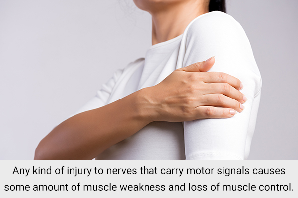 muscle weakness could also indicate nerve damage