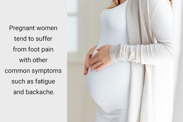 pregnant women tend to suffer from foot pain with other symptoms