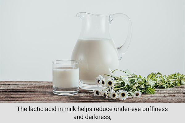 whole milk when used can also reduce eye swelling from crying