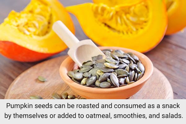 pumpkin seeds can help improve anemia symptoms