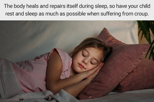 adequate rest is essential for recovery from croup in children