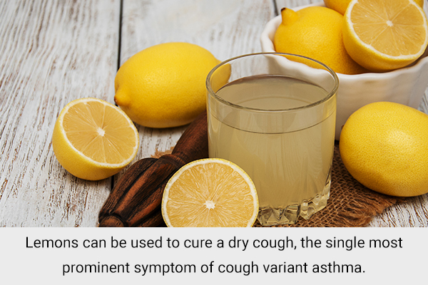 lemons can also be used to deal with cough variant asthma