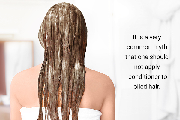 should you apply conditioner in oiled hair?