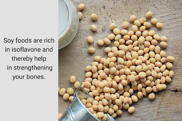 soy foods also helps strengthen bones