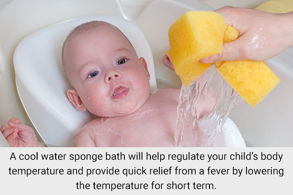 giving cool water sponge bath can help relieve croup in children