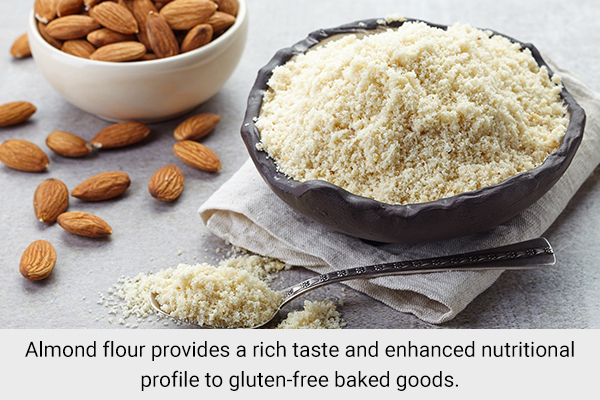 almond flour is a natural substitute for wheat and wheat flour