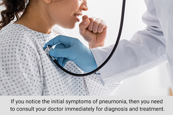 when to consult a doctor regarding pneumonia?