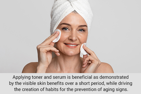 additional benefits when using face serums and toners together