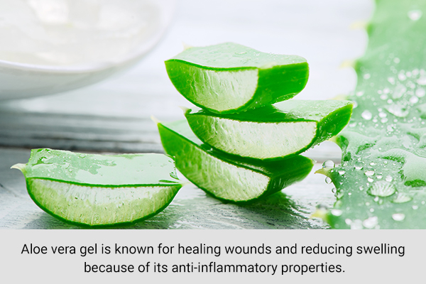 using aloe vera can help negate effects of hair dye allergy