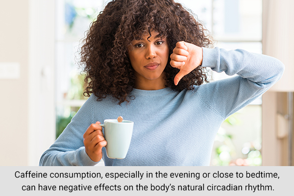 avoiding excessive caffeine consumption can help