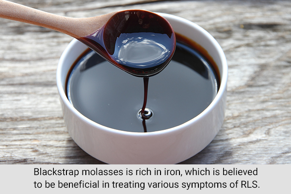 blackstrap molasses can be useful in treating symptoms of RLS