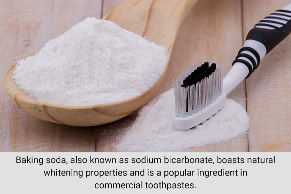 brushing your teeth with baking soda can help whiten them