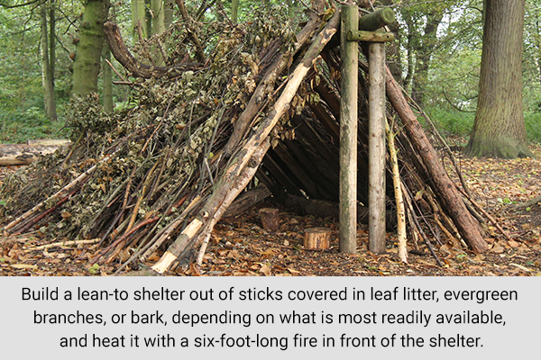 a crucial step for surviving in the wilderness is to build a shelter