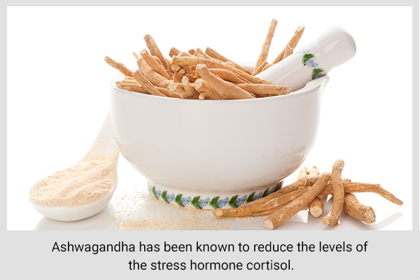 preparing and drinking ashwagandha latte can help in weight gain