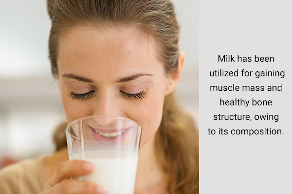 drinking milk regularly can help you gain muscle mass and weight