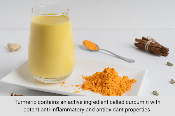 drinking turmeric milk can soothe inflammation and relieve joint pain