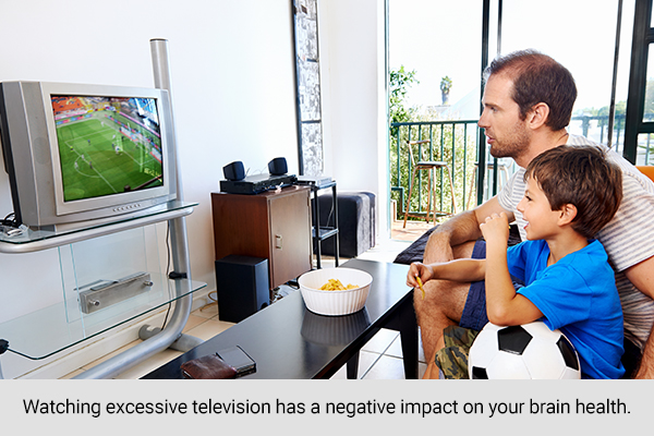 harmful effects of watching excessive television on the brain