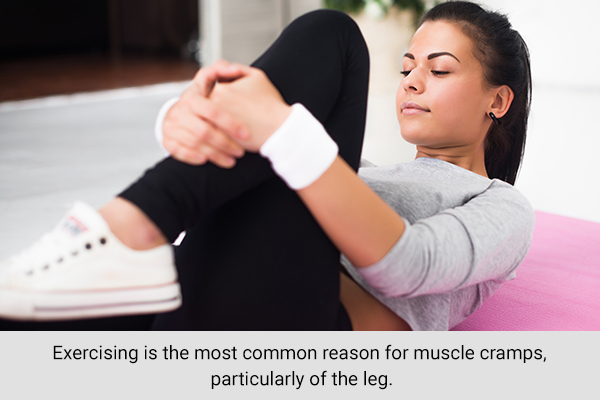 exercising is the most common reasons for cramps in the legs