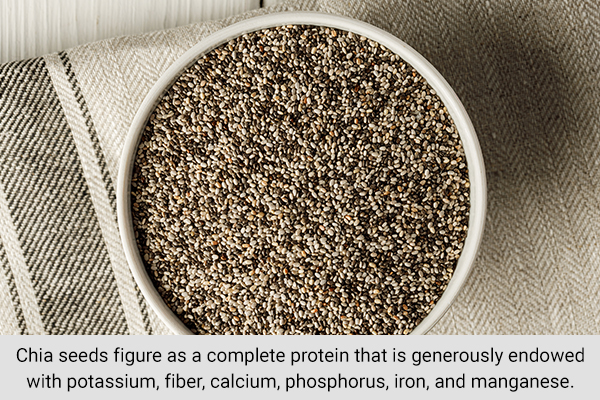 chia seeds consumption can help impart energy and reduce fatigue