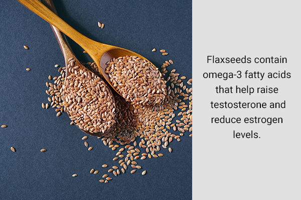 flaxseeds can help manage gynecomastia