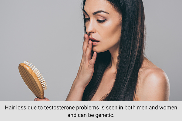 hair loss due to testosterone hormone issues can be seen as a sign