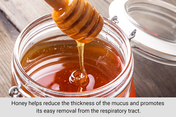 use honey to help soothe wet cough