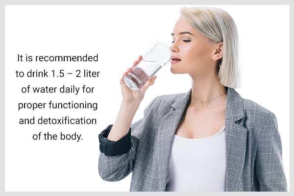 keeping your body hydrated is essential for detoxification