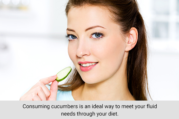 cucumber is an effective hydrating fruit to hydrate yourself