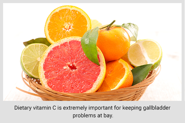 incorporating vitamin C in your diet can help prevent gallbladder problems