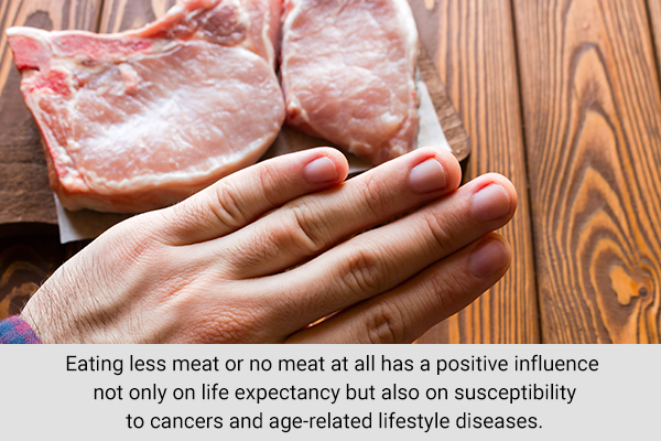 giving up meat consumption can help increase life expectancy