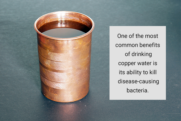 copper water is endowed with properties that can help kill bacteria