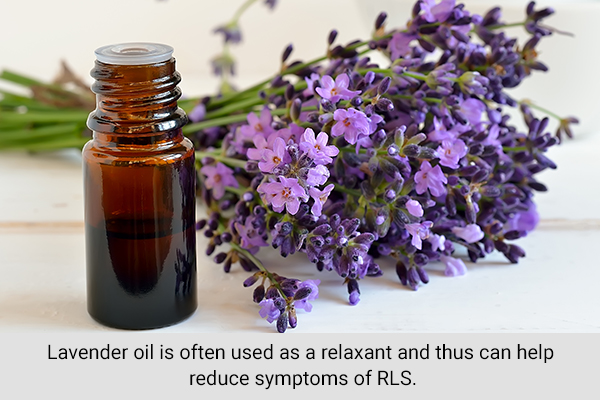 lavender oil can be beneficial in managing RLS