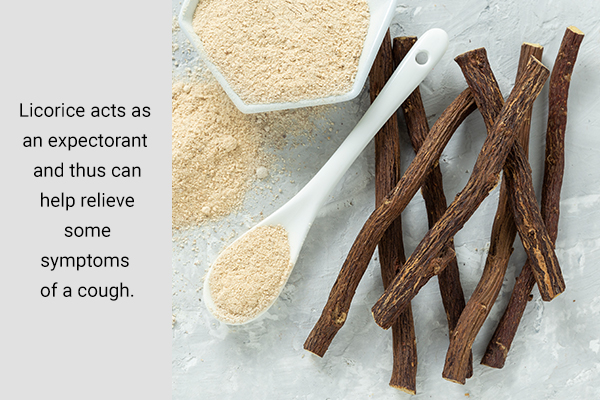 licorice can work as a natural cough expectorant