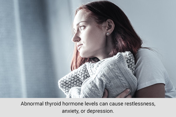 abnormal thyroid hormone levels can lead to mental health issues