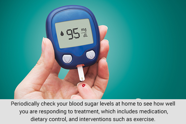 periodically checking blood sugar levels is necessary for diabetics